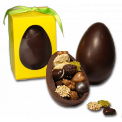 dark chocolate egg