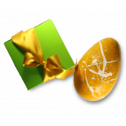 design egg | pistachio & kataifi filling