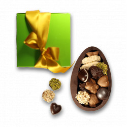 design egg | pistachio & kataifi filling